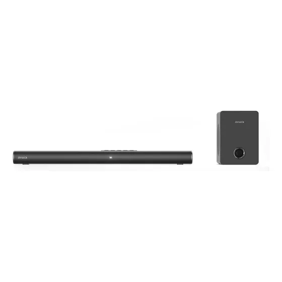 Barra De Sonido Aiwa Awsbh16 Bluetooth 2.1 Con Subwoofer Color Negro Frecuencia 50/60 Hz