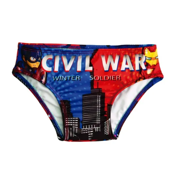 Traje De Baño Tipo Bikin  Para Niños! Capitan Y Iron