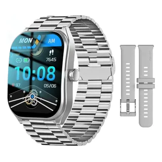 Aolon Reloj Inteligente Curva 2.01 Smartwatch Bluetooth Caja Gris Correa Gris Bisel Gris