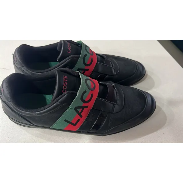 Zapatos Lacoste Original Como Nueva Talla 10 Negra
