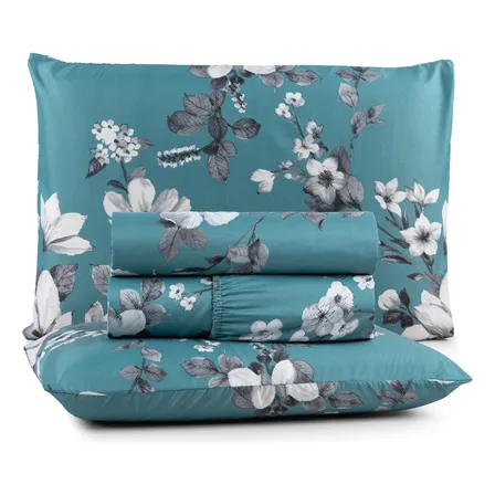 Jogo De Lençol Queen Size 4pç Estampas Sortidas 400 Fios