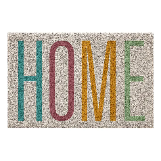 Capacho De Porta Vinílico Estampado Home 60x40cm - Uzoo Comprimento 60 cm Largura 40 m