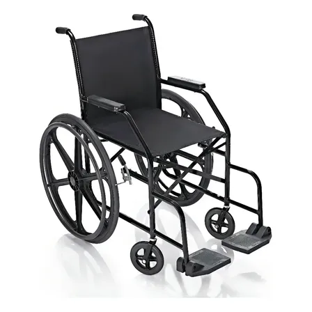 Cadeira De Rodas Simples Pneu Macico 40cm 90kg Prolife Medical Life