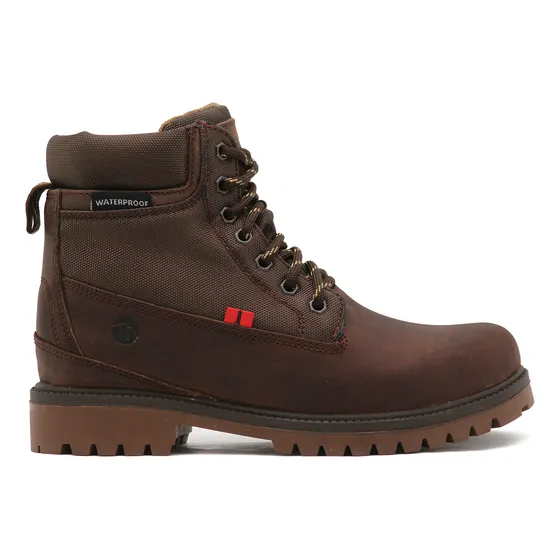 Botas Andrea Men Cafe Hombre Casual Piel Impermeable Comodas