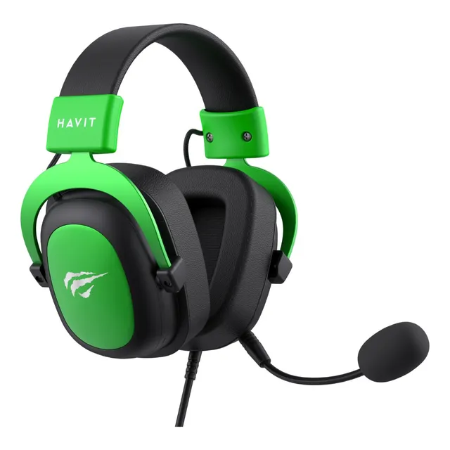 Audífono Gaming Headphone Micrófono 53mm H2002dg Para Ps3/ps4/ps5/xbox/pc Havit Color Verde