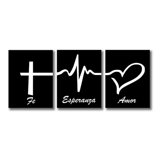 Cuadros Decorativos   Fe   Esperanza    Y   Amor
