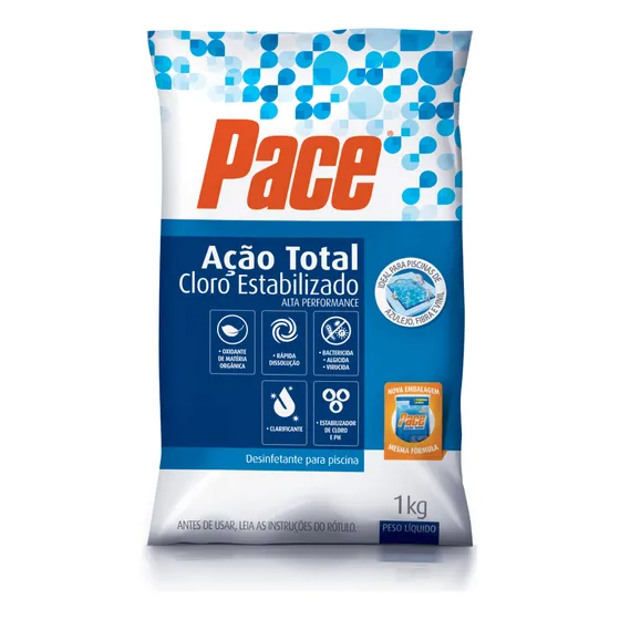 Hth Cloro Estabilizado Granulado Pace Ação Total 1kg
