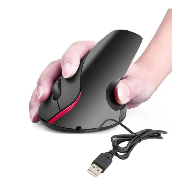 Mouse Vertical Cable Usb Ergonómico - Tecnomati
