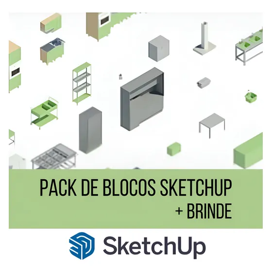 Kit De Blocos Sketchup + Brinde
