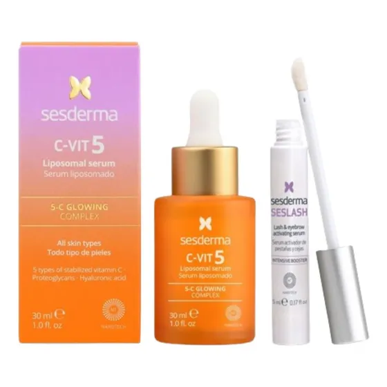Sesderma Duo C-vit 5 Vitamin 30ml +  Seslash Serum - 5ml