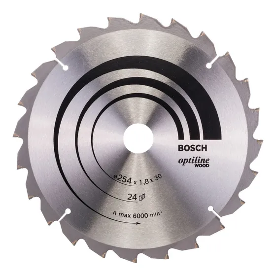 Disco De Sierra Circular Optiline 254mm (10) 24 D Bosch