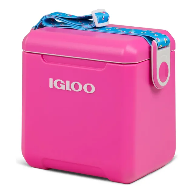 Hielera Igloo Tag Along Too 11 Qt 14 Latas 10 L Rosa Chicle Rosa Chicle