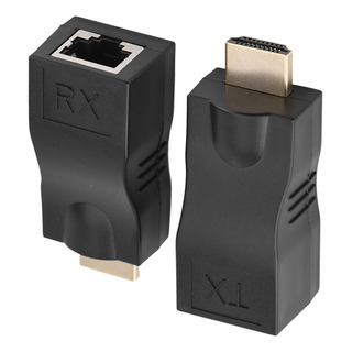 2 Extensor De Cable De Hdmi 30m A Rj45 Cat-5e Cat6 2 Extensor De Cable De Hdmi 30m A Rj45 Cat-5e Cat6
