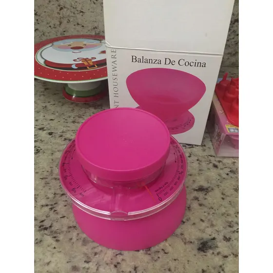Pesos Alógico De Cocina Color Rosado Nuevo