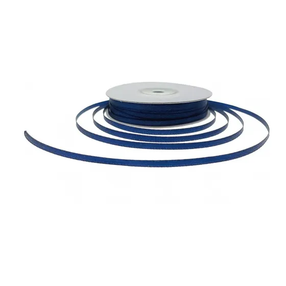 Cinta Satin Delgado 3mm Rollo 50m Varios Colores