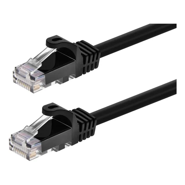Cable Ethernet Cat6 Negro 3 Pies 12 Unidades
