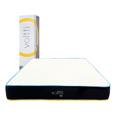 Colchón Matrimonial Voltti Flip Doble Confort | 20 Cm | Reversible Con 2 Diferentes Firmezas | Nano Memory Foam | Ergonómico Y Ortopédico | Disminuye Puntos De Presión Colchón Matrimonial Voltti Flip Doble Confort | 20 Cm | Reversible Con 2 Diferentes Firmezas | Nano Memory Foam | Ergonómico Y Ortopédico | Disminuye Puntos De Presión