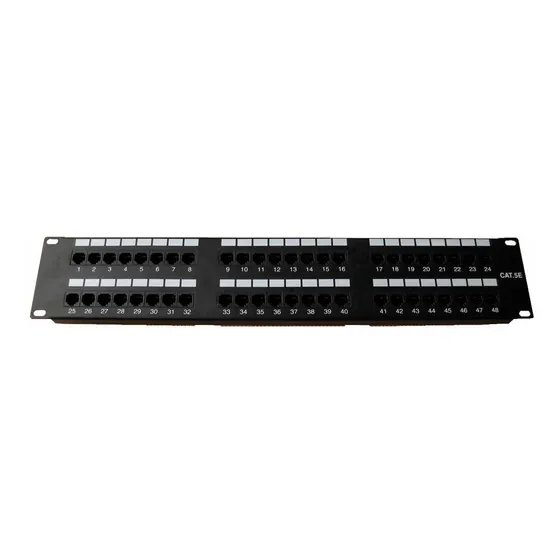 Patch Panel 48 Puertos Cat5e Wireplus+ Para Rack 48cm Acme