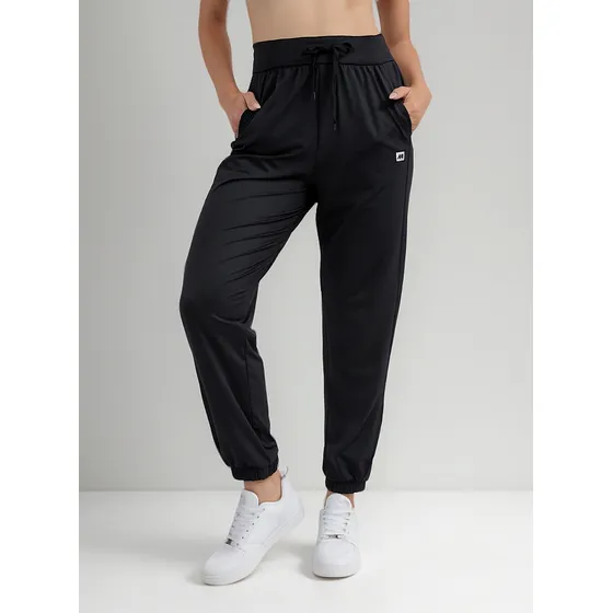 Jogger New Athletic Flaps Negro Mujer