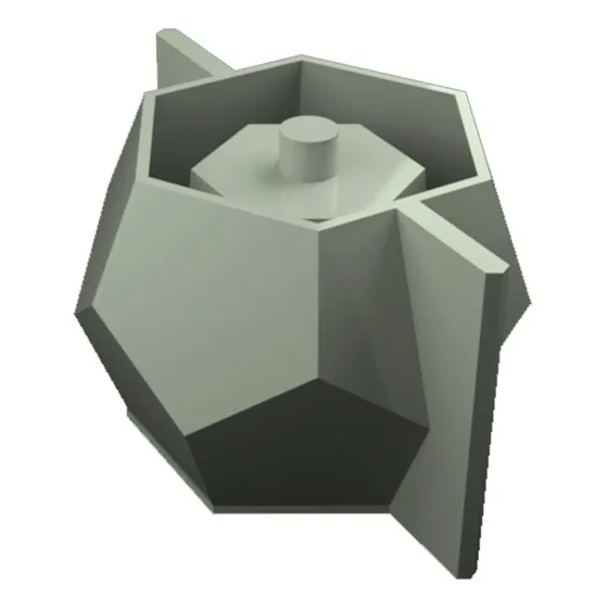 Molde Para Maceteros Dodecaedro 004