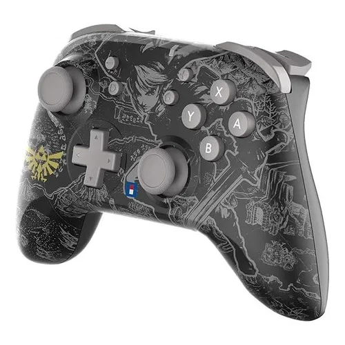 Control Para Nintendo Switch Hori Pad Inalámbrico Zelda Color Gris