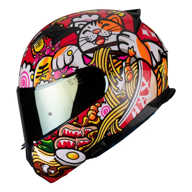 Casco Moto Abatible Certificado Ece2206 Hax Maneki Neko Gato