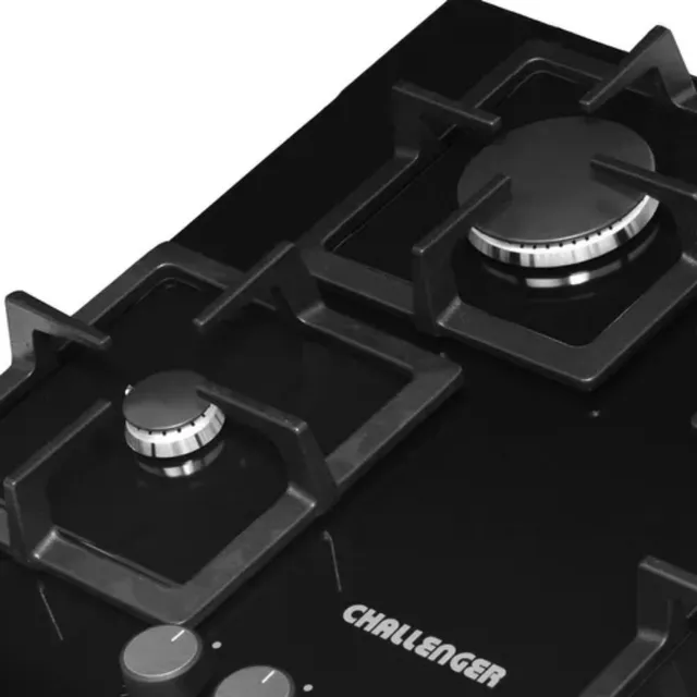 Estufa De Empotrar Challenger 4 Puestos Gas Vidrio Sq 6762