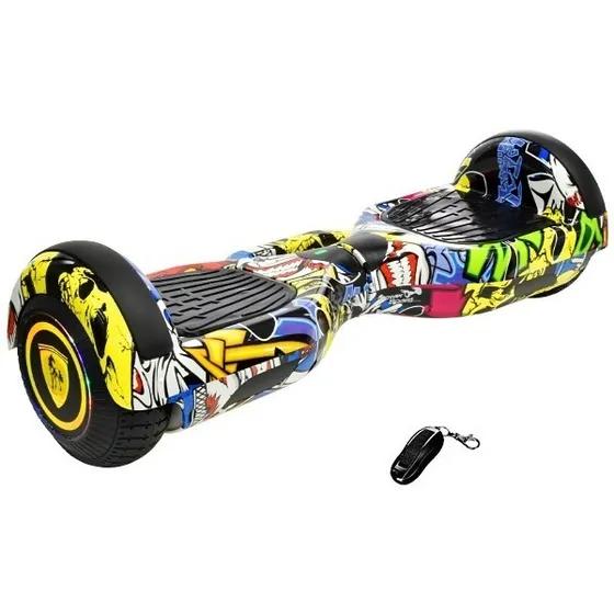 Scooter Elétrico 6,5 Polegada Bluetooth+bolsa+led+controle Cor Colorido