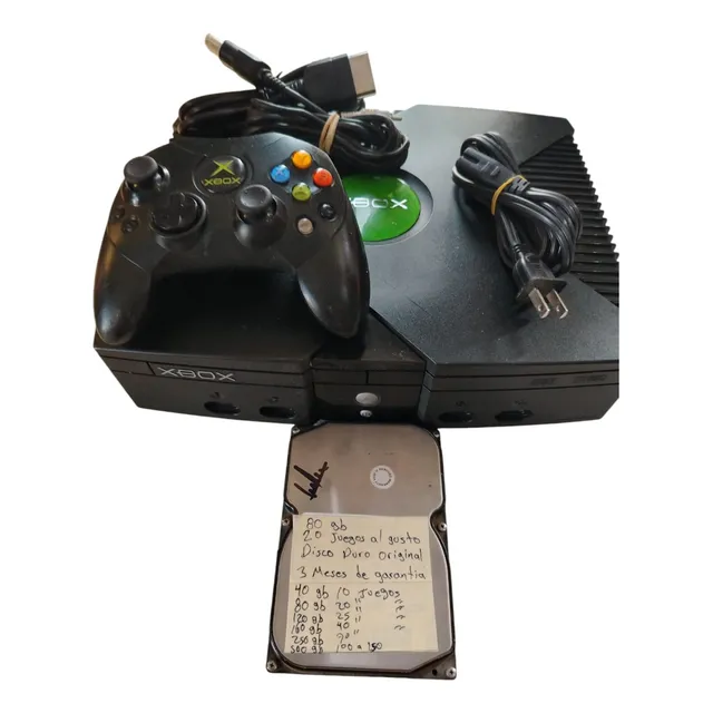 Xbox Clásico 160 Gb 40 Juegos A Tu Elección Sin Lectora Negro (Reacondicionado)