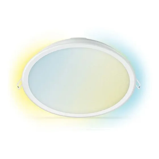 Spot Embutir Smart Led Plafon Wiz 24w Luz Calida/fria Wi-fi Estructura Blanco