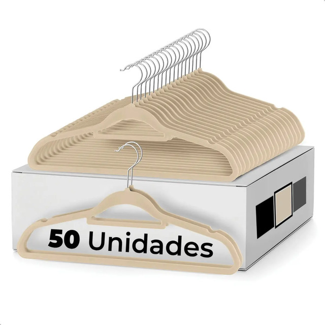 Kit 50 Cabides Veludo