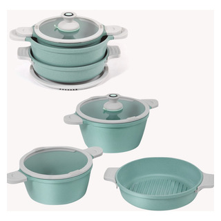2 Pack Batería De Cocina Jade Pop 12 Piezas By Jade Cook 2 Pack Batería De Cocina Jade Pop 12 Piezas By Jade Cook