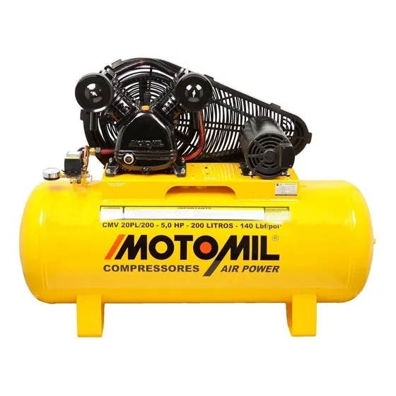 Compressor de ar elétrico Motomil Air Power CMV-20PL/200 200L 5hp 220V