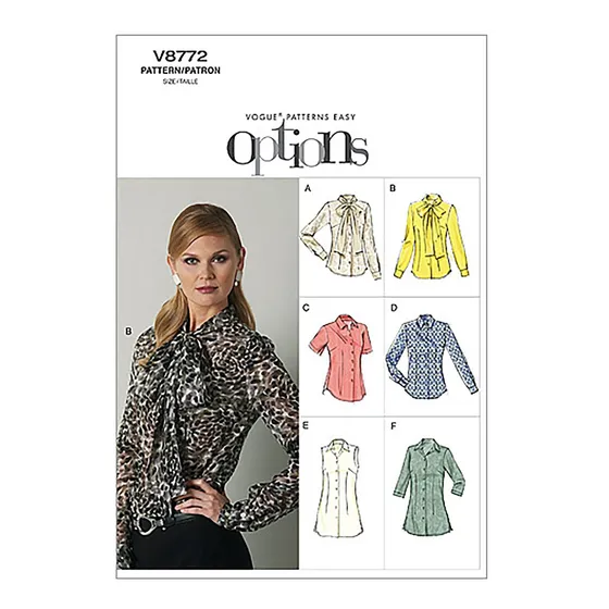 Vogue Patterns 5 Talla Blusa Tamaño