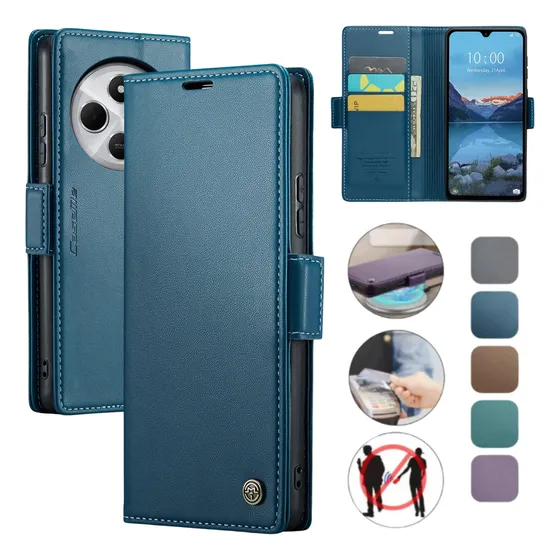 Funda Cartera Caseme 023 Para Poco C75, Redmi 14c Tarjetero Magnético Protección Rfid