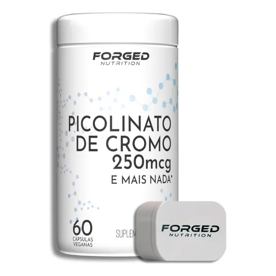 Picolinato De Cromo 250mcg 60 Vegan Caps Forged Nutrition Sem sabor