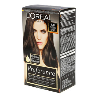 Loreal Tinte Permanente Dama Preference 3 Castaño Obscuro Loreal Tinte Permanente Dama Preference 3 Castaño Obscuro