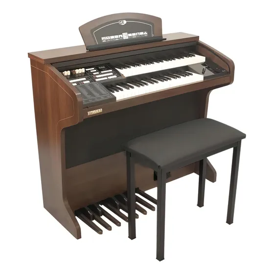 Orgão Eletrônico Tokai Md-5 88 Teclas Marrom Wengue