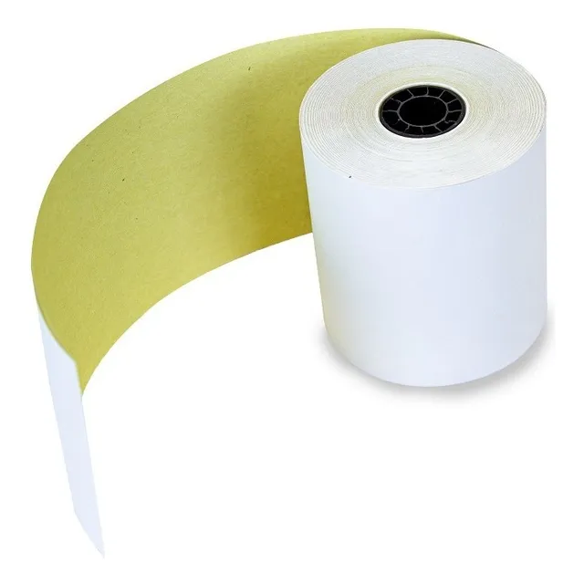 Rollo Autocopiante 75x70 Caja Con 50 Rollos Punto De Venta Color Blanco Printium