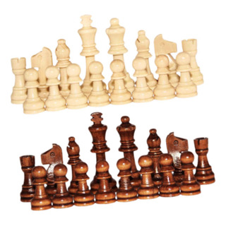 32 Piezas Piezas De Ajedrez De Madera Para Principiantes 32 Piezas Piezas De Ajedrez De Madera Para Principiantes