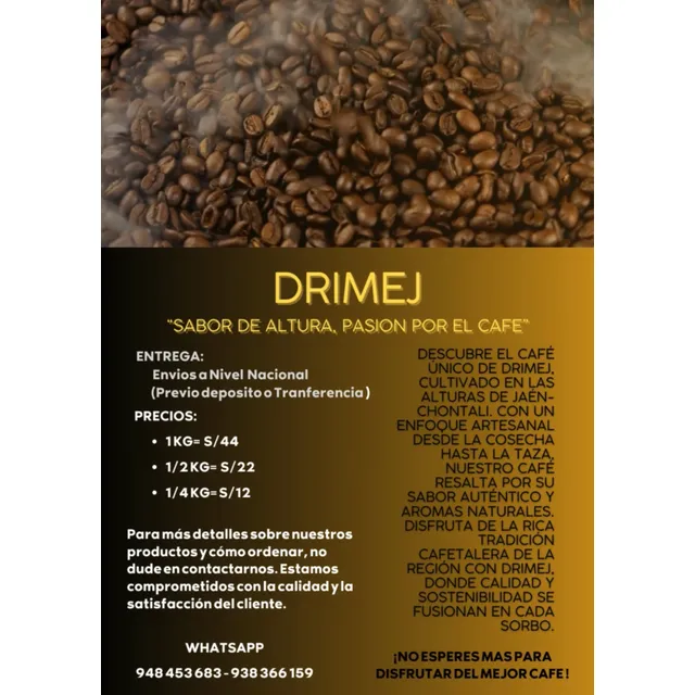 Drimej: Café Natural De Altura En Jaén-chontali