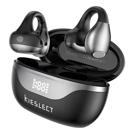 Fones De Ouvido Sem Fio Kieslect Earbuds Open Bluetooth 5.4 ENC e Surround 3D 36