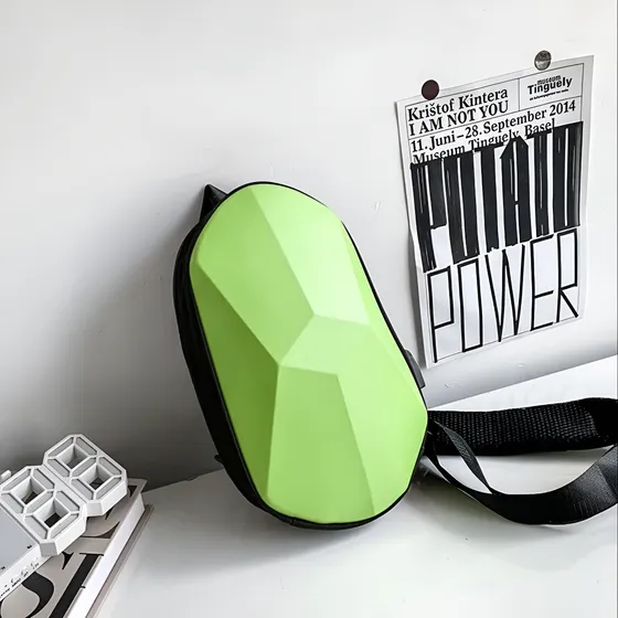 Bandolero Fibra Carbono Crossbody Resistente Agua Usb Verde