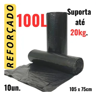 Saco De Lixo 100lt Reforçado Super Resistente Uso Pesado Saco De Lixo 100lt Reforçado Super Resistente Uso Pesado