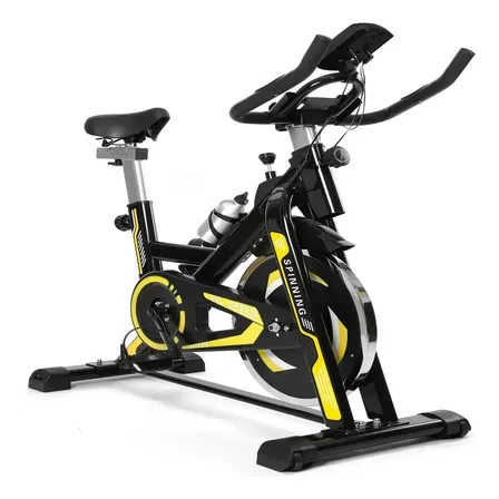 Bicicleta Spinning Ergométrica Pro Evo Até 150kg Amarelo/preto Bateria/pilha