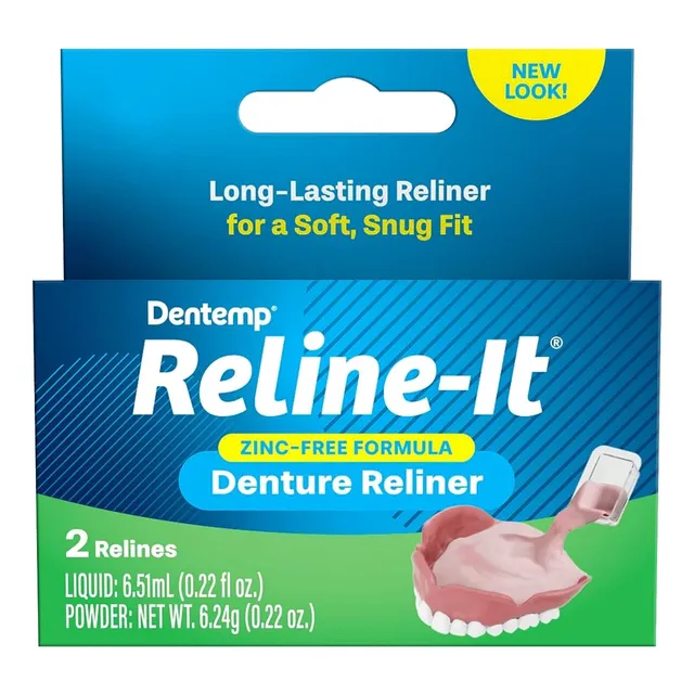 Kit De Dentadura Dental Para Reajustar Y Apretar Dentaduras