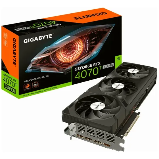 Gigabyte Geforce Rtx­4070 Ti Super Windforce Max Oc Tarjeta