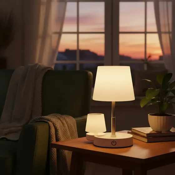 Luminária Abajur De Mesa Led Touch Quarto Lampada Moderna