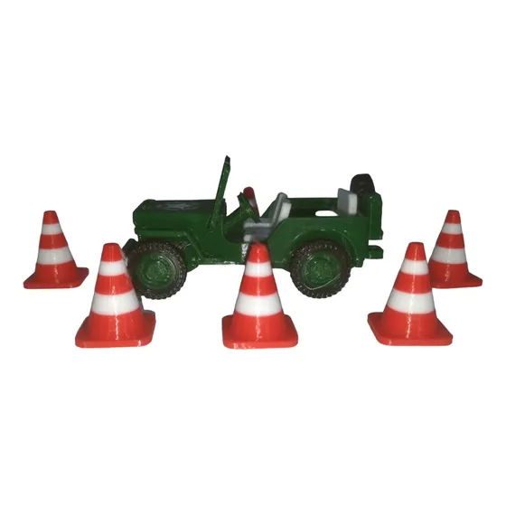 Cone Miniatura Dioramas Maquetes Acessórios 1/64 (1,5cm)