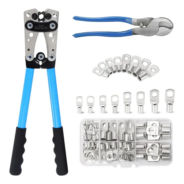 HYsmart 98756 pinzas crimpadoras ponchadoras terminales 6-50mm² y cortador